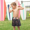 thumbnail image 4 of FORMRS Boys Swim Trunks Quick Dry Mesh Liner Boardshorts Sizes XS-XL, Black Watercolor Space, 4 of 7