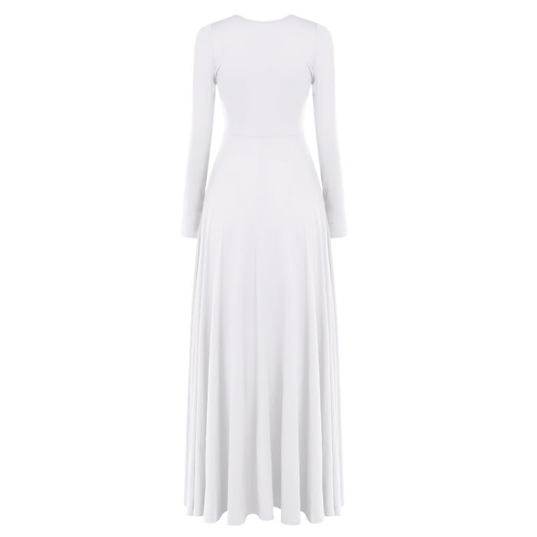 knee length dresses for ladies Diana Couture 8659 Church Dress White / 20