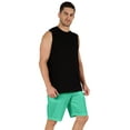 thumbnail image 2 of Inkmeso Casual Solid Elastic Waist Shorts For Men Loungewear With Pockets Cotton Short Pants, 2 of 7