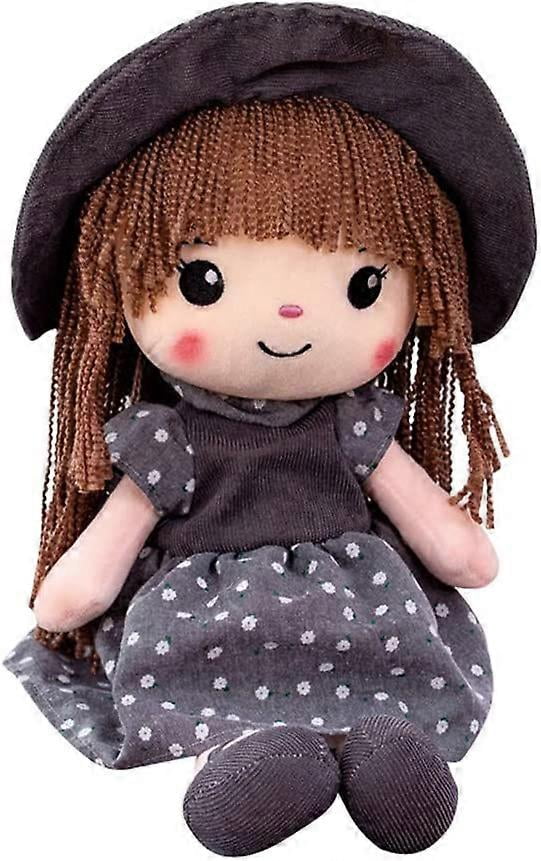 Fluffy Rag Doll Plush Stuffed Toy Soft Gifts with Hat Skirt Princess ...