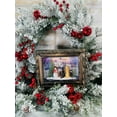 thumbnail image 2 of Raz Imports 9.75" Dogs Watching Santa Lighted Water Picture Frame, 2 of 6