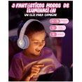thumbnail image 3 of Auriculares Bluetooth Diadema Inalámbricos Para Niños 45h Rosa/Morado, 3 of 4