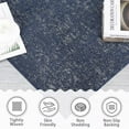 thumbnail image 4 of GlowSol 8x10 Modern Solid Rug for Living Room Jacquard Textured Rug Farmhouse Yarn Dyed Accent Rug Non-Slip Low Pile Rug Carpet Home Floor Decor, Navy Blue, 4 of 6