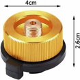 thumbnail image 5 of EcoNesxp Adaptateur de Cylindre de Gaz en 3 Pcs Connecteur de Buse de conversion de Gaz, 5 of 5