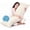 Cream, variant on Nalqet Petal Pattern Quilted Body Pillow, 20×54 inch Soft Memory Foam Filled Long Pillow for Bed, Couch, Living Room, Dark Blue