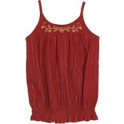 Girl's Embellished Gauze Tank