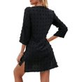 thumbnail image 2 of Womens Swimsuit Cover Up Shirt Dress Traje de baño Beach Coverup Traje de baño Bañador Negro 2XL Negro 2XL Xishao ropa, 2 of 2