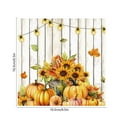 thumbnail image 3 of hulanddfd 24 Pack Thanksgiving Napkins Set, 6.5"x6.5" Disposable Paper Napkins Portable Hand Paper Towels with Pumpkin Maple Leaf and Sunflowers Patterns for Thanksgiving Holiday Party Supplies, 3 of 6