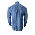 thumbnail image 3 of APOLIS Men's Windowpane Button Down Shirt, Blue, M, 3 of 3