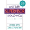 What Every Supervisor Should Know (Paperback)