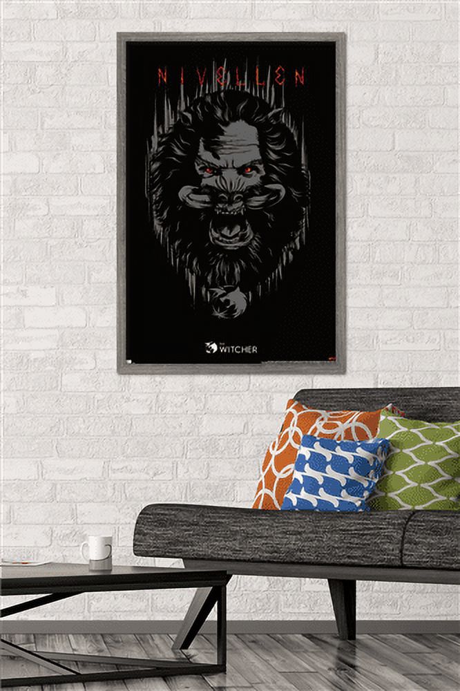 Netflix The Witcher Season 2 - Nivellen Wall Poster, 22.375" x 34", Framed