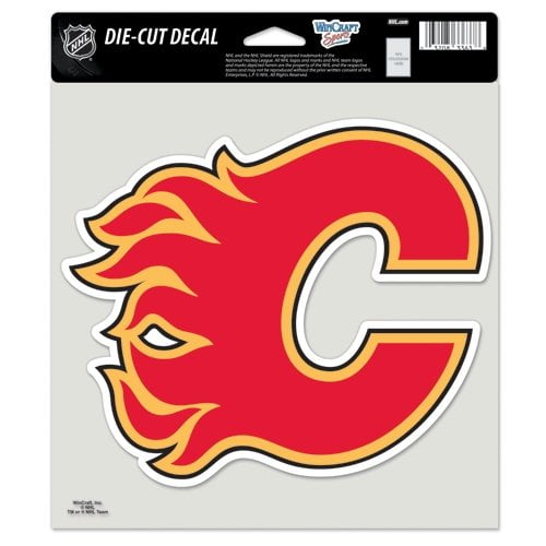 WinCraft NHL Calgary Flames Sticker de Couleur Coupe Parfaite, 8" x 8"