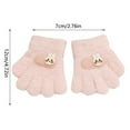 thumbnail image 6 of REDARER Kids Winter with Adorable Bunny Design Warm Insulated Five Finger Mittens for Toddlers Boys Girls Cold Weather,Size:1-3 Years, 6 of 6