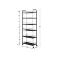 thumbnail image 4 of JRHRXXY 6 Tier Slim Rolling Cart,Metal Kitchen Cart with Lockable Wheels & Baskets,10" Narrow Storage Shelf for Kitchen,Bathroom,Laundry,Small Space, 4 of 10