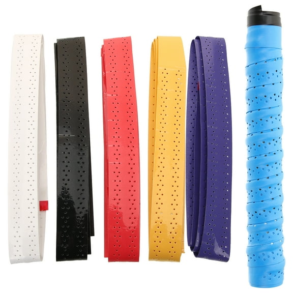 WRISTBIQUE Overgrip for Tennis Racket White Non Slip 6Pcs