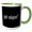 Green/White, variant on 3drose, Gor Religion, 11oz Two-tone Yellow Mug
