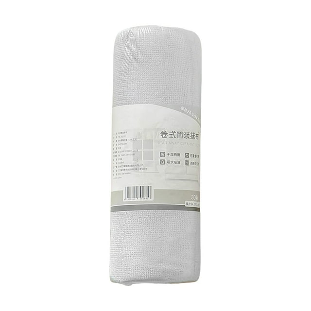 Rolled Disposable Kitchen Cleaning Wipes for Wet and Dry Use - Tear Off Convenient Sheets for Effortless Dish Wiping Countertop Cleaning, Mess Free - Pack of 20 Count