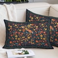 thumbnail image 2 of Boho Flowers Throw Pillow Covers, Spring Abstract Watercolor Floral Leaf Soft Breathable Pillow Cases with Invisible Zipper for Sleeping, Standard Pillowcases for Couch Bed Sofa Chair 20x26 Inches, 2 of 9