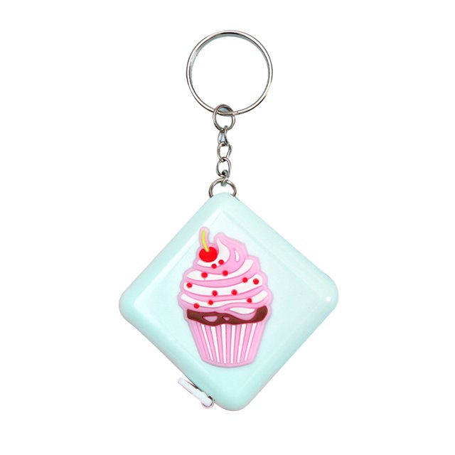 CAROOTU Cute Cartoon Mini Tape Measure With Keychain Multifunctional Portable Soft And Retractable For