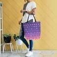thumbnail image 4 of FORMRS Womens Canvas Tote Bag with Zipper Inner Pocket Shoulder Handbag, Gradient Love, 4 of 7