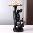 thumbnail image 1 of Decoración Figurilla de resina de Bulldog Francés, joyería, bandeja de almacenamiento para llaves, decoración de mesa (negro) Tmvgtek Original, 1 of 8