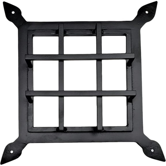 PRIMA Decorative Hardware Gate Speakeasy Grille - Iron Square Design 109