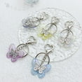 thumbnail image 4 of Aellinatey Delicate Butterfly Keychain Transparent Key Rings Colorful Key Chain Adornment, 4 of 20