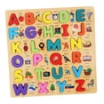 thumbnail image 2 of TISHITA Montessori Puzzle Learning Board Puzzle Board Set Early Learning Building L Alphabet, 2 of 8