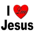 thumbnail image 2 of CafePress - I Love Jesus - Rectangle Magnet, 2"x3" Refrigerator Magnet, 2 of 3