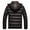 Black, variant on OGLCCG Men's Packable Down Jacket Lightweight Quilted Puffer Jacket 2023 Winter Thick Warm Padded Down Coat with Removable Hood