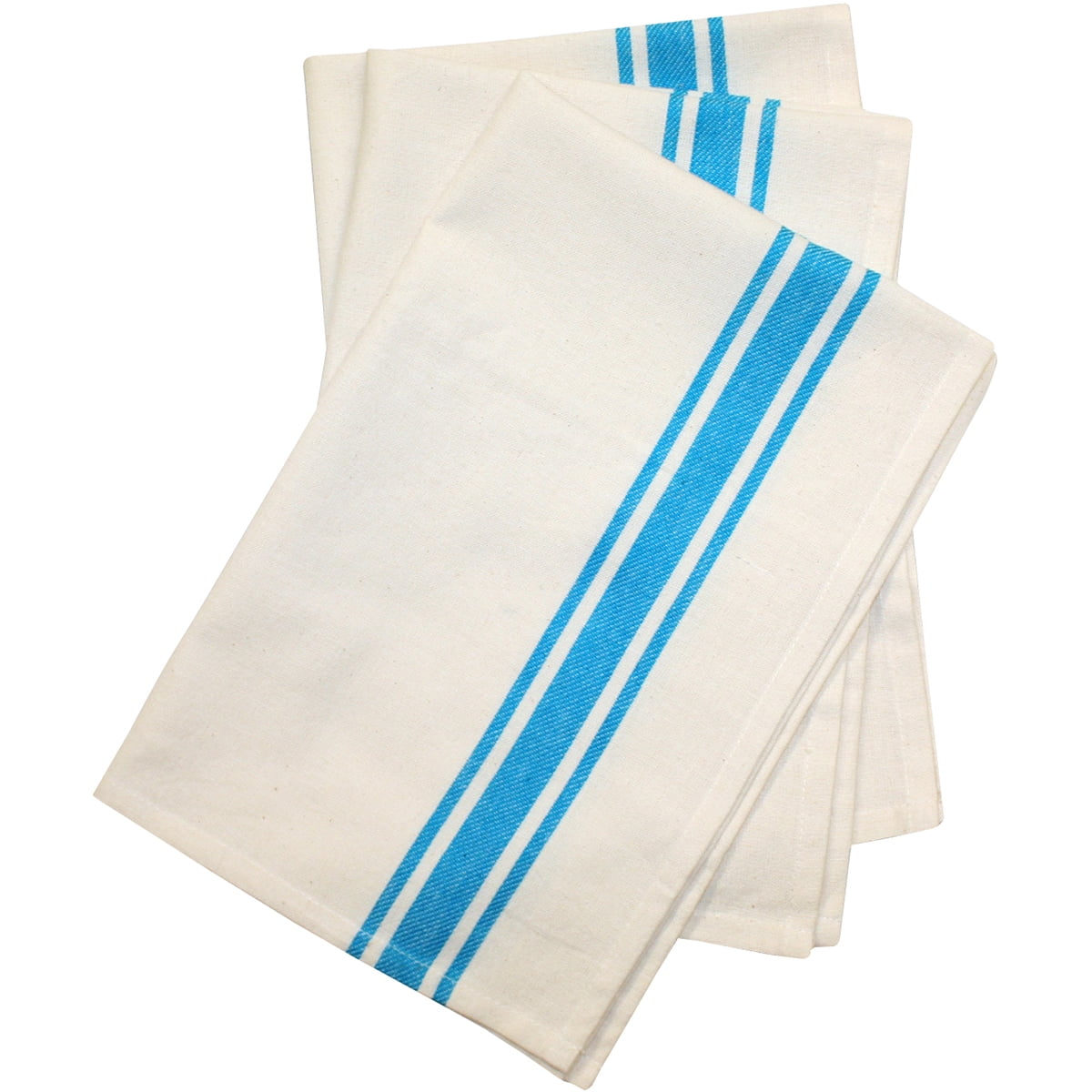 Aunt Martha's Turquoise Striped Dish Towels