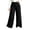 Black, variant on cocolona Womens Casual Loose Plus Size Yoga Pants Elastic Waist Straight Wide Leg Workout Pants with Pockets