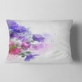 thumbnail image 2 of Designart Little Purple Flowers Hand drawn - Flowers Throw Pillowwork - 12x20, 2 of 5