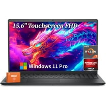 Dell Inspiron 15 3535 Touchscreen Laptop, 15.6 Inch FHD LED-Backlit Display, Business & Student, AMD Ryzen 7 7730U, 64 GB RAM, 2 TB SSD, Business & Students, Windows 11 Pro, Office Pro Lifetime