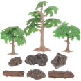 thumbnail image 1 of 1 Set of Simulated Tree Stump Model Fake Stone Model Mini Tree Stump Old-growth Forest Layout Prop, 1 of 4
