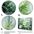 thumbnail image 3 of Designart "Ferns love expression V" Floral Floater Framed Canvas Wall Art, 3 of 7