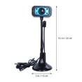 thumbnail image 4 of Computer Video Camera Desktop Laptop Camera Live Computer Webcam with Microphone, 4 of 7