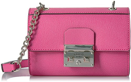 hot pink guess purse