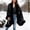 Navy, variant on Wraps Elegant Winter Knit Cape Shawl Wrap For Warm Thickened Soft Thermal Fashion Stole Outerwear Navy,One Size