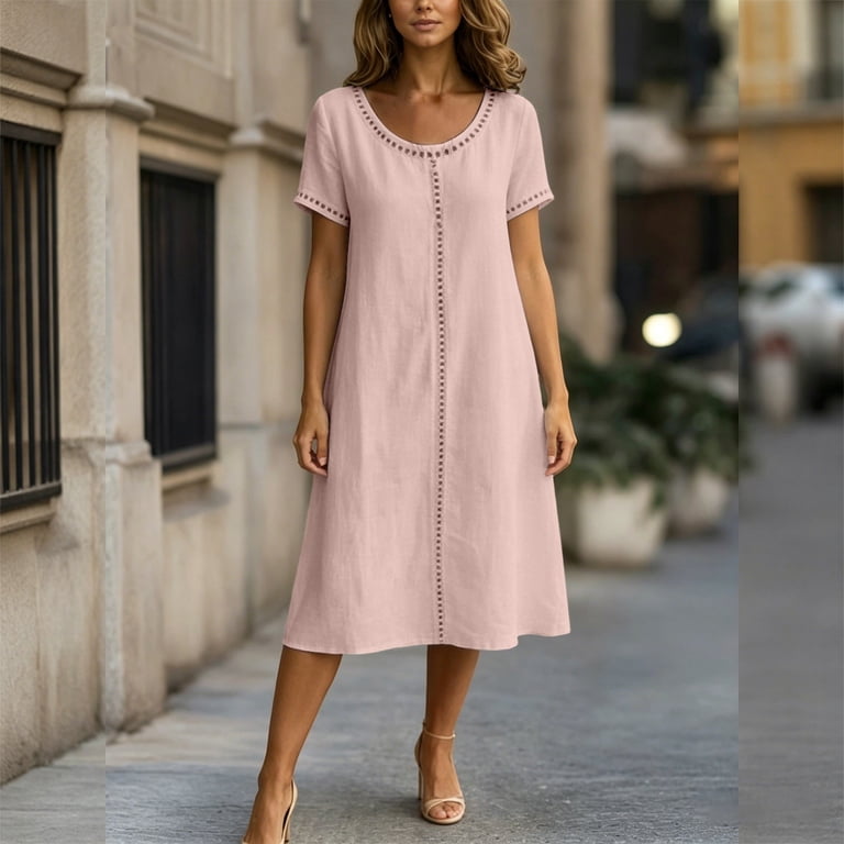 short sleeve eyelet shift dress Eyelet Short Sleeve Shift Dress  Evelyn Rose Boutique