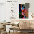 thumbnail image 5 of Elephant Stock Colorful Violin Wall Art - Vertical Canvas Wall Art - Living Room Wall Decor - Music Canvas - Blue And Gray Decor - 34" x 51", 5 of 8