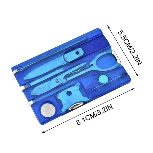 Ohufall Multitools 8-piece Set Hand Tools Multi Functional Tool Card Portable Combination Tool Office Supplies Letter Opener Screwdriver Outdoor Tools