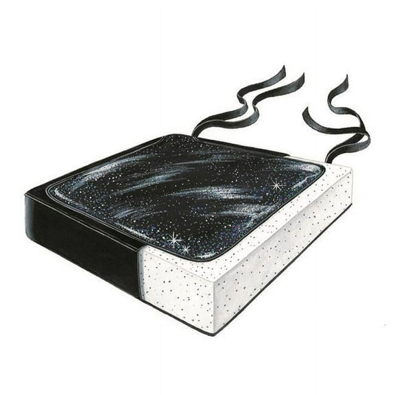 SkiL-Care Sittin' Pretty™ Bimini Blue Gel-Foam Cushion, 18"W x 18"D x 2.5"H