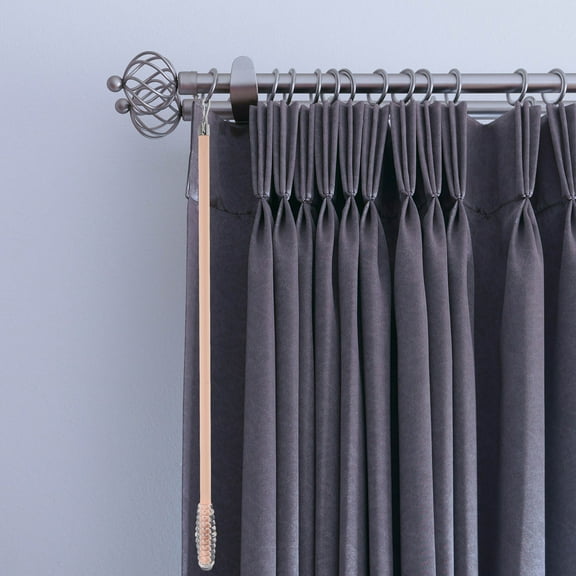KONTONTY Drapery Pull Wands for Curtains 1Pack Pink Aluminum Alloy Manual Sliding Function Included