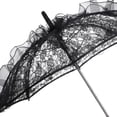 thumbnail image 6 of Wxqbjtam Handmade Lace Umbrella Vintage Bridal Wedding Romantic Wedding Parasol for Party Black, 6 of 6
