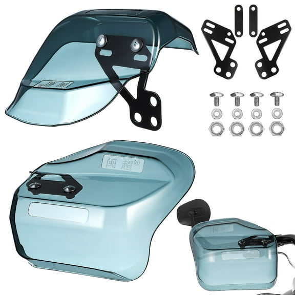 Amosfun Grey Motorcycle Handlebar Protector Covers, PC Resin , 1 Pair for Motorbike Safety and Comfort
