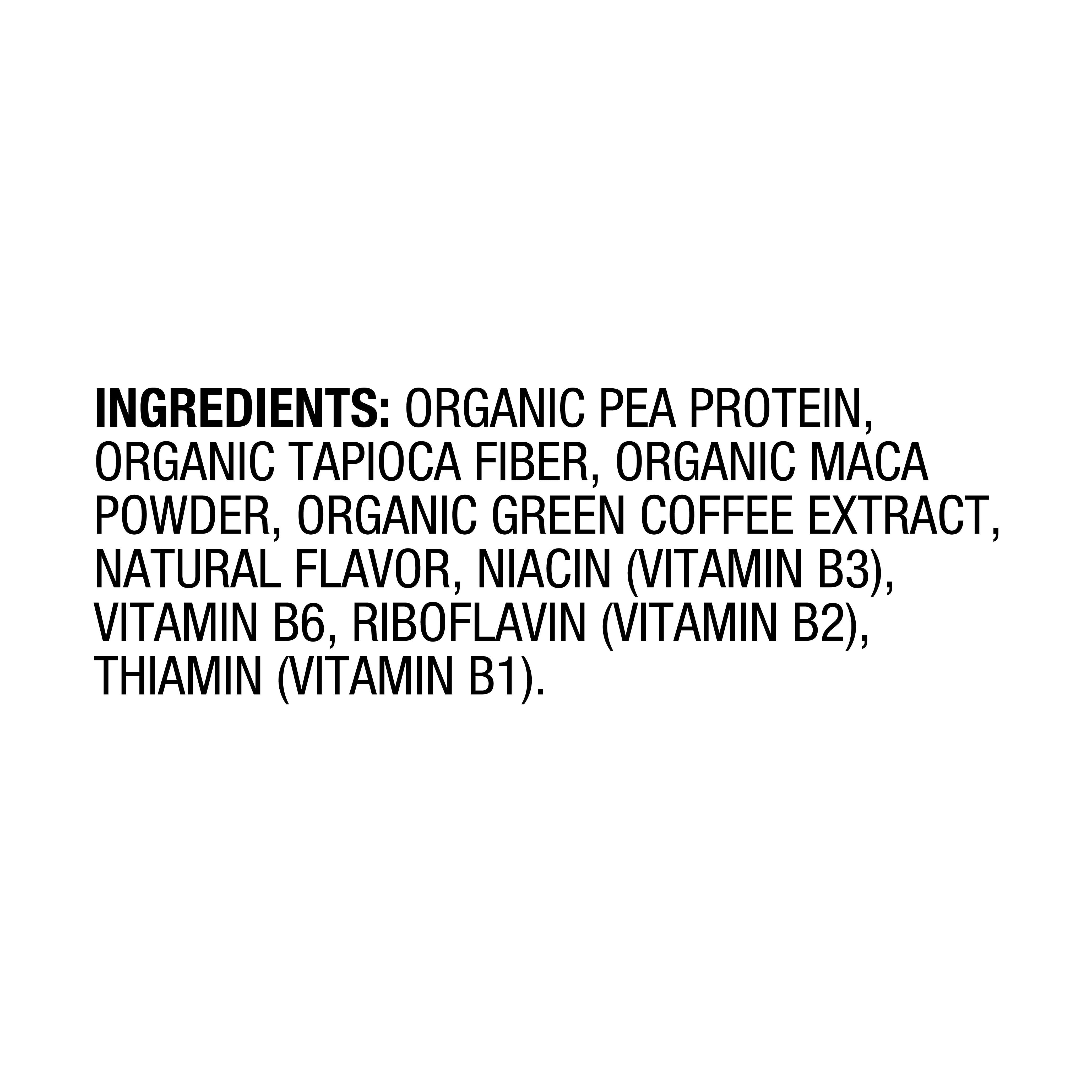 (6 pack) BetterBody Foods, Pea Protein Maca & Green Coffee, Organic Energy Blend Powder, 12.7 oz