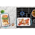 thumbnail image 3 of Enameled cast Iron 2 Piece gift Set, 38 Quart Braiser Pan with Lid, Rectangular grill Pan cookware Set, Marine Blue, 3 of 8