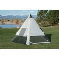 Ozark Trail 7Person Camping Teepee Tent, Without Center Pole