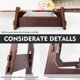 thumbnail image 4 of Recipes Display Stand Table Stand Holder Wood Cookbook Stand Pine Open Book Stand Pine Charcoal Table Stand, 4 of 5